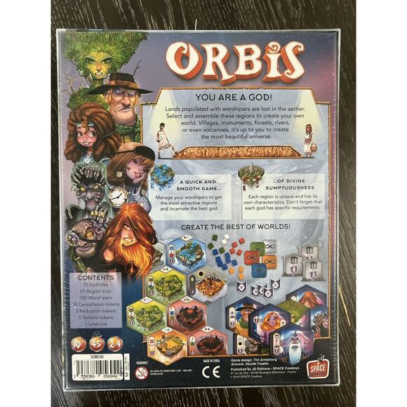 Orbis Board Game by Tim Armstrong 2018 Space Cowboys, New and Sealed - Picture 2 of 8